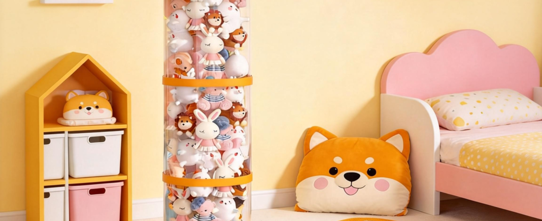 Mom life hack: This adorable Shiba Inu tiered storage bin solves the plush toy clutter problem (My Kid Actually Loves Tidying!)