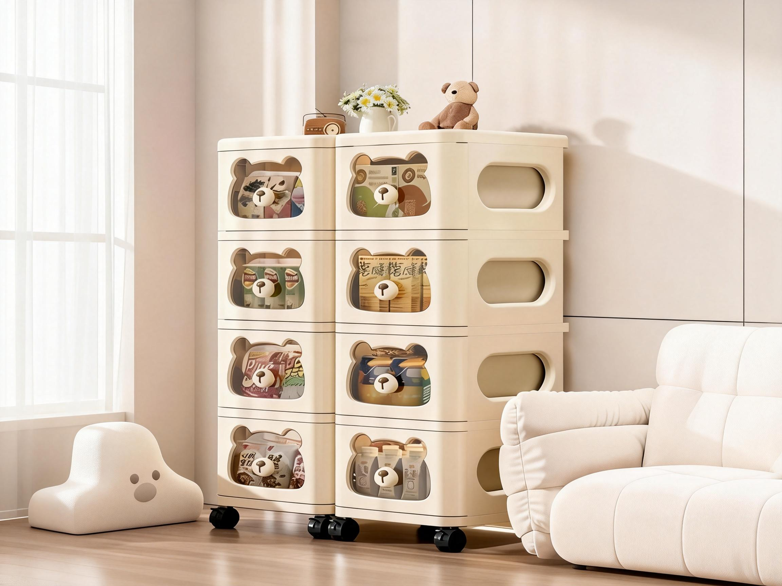Space Rabbit Rolling Toy Organizer: The Ultimate Playroom Solution