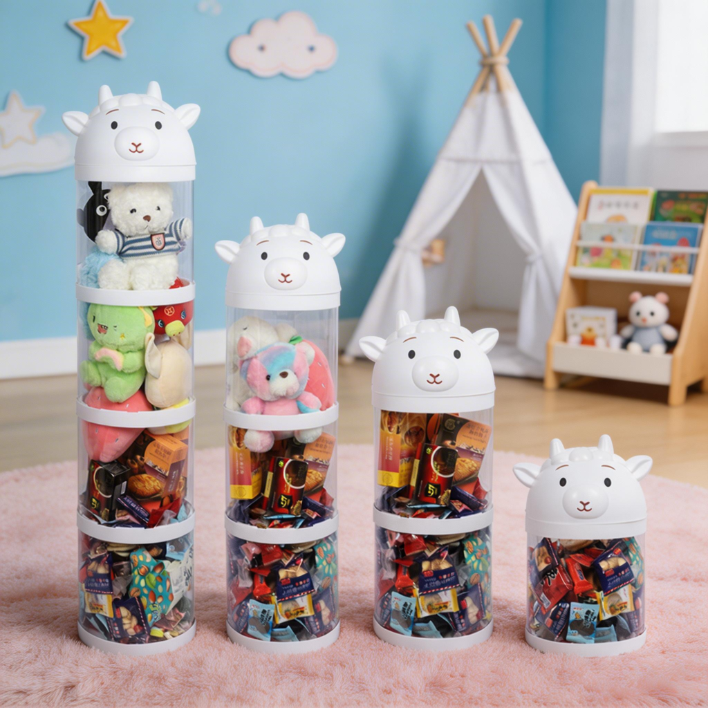 White Sheep Storage Bins