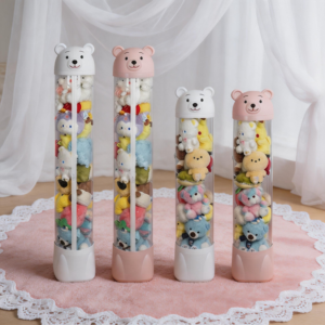 Transparent Bear-Shaped Storage Bins