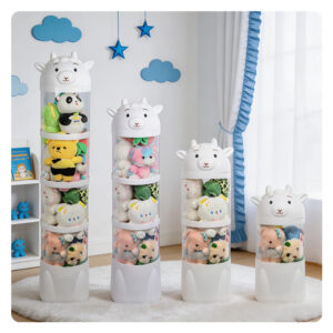 Animal-Shaped Transparent Storage Bins