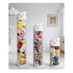 Bear-shaped Transparent Storage Bins