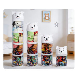 Bear-Shaped Storage Bins