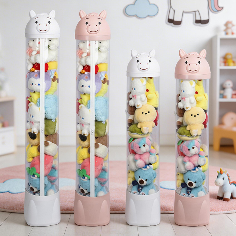 Pony-Shaped Transparent Storage Bins